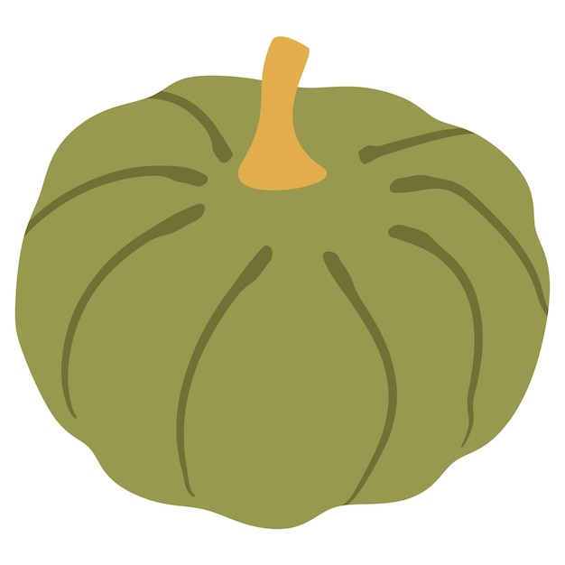Marco de calabazas de Halloween con espacio para texto Vector plano otoño ilustración naranja vegetal deco