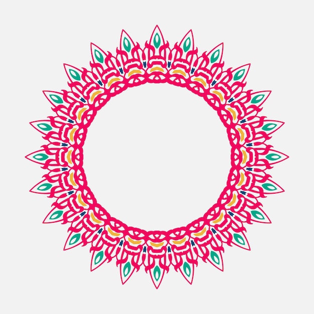 marco circular con color moderno