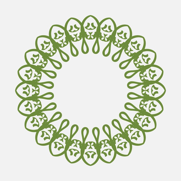 marco circular o ornamento redondo