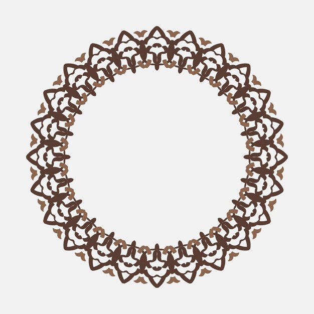 marco circular o ornamento redondo