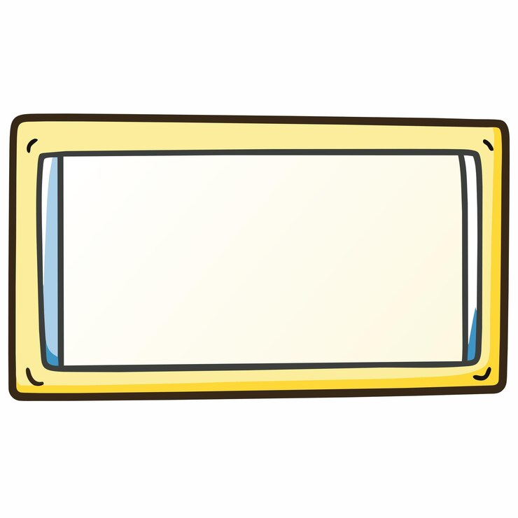 Vector marco de colores de forma rectangular