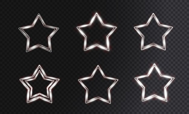marco de cristal festivo ligero en forma de estrella. estrella blanca navideña.