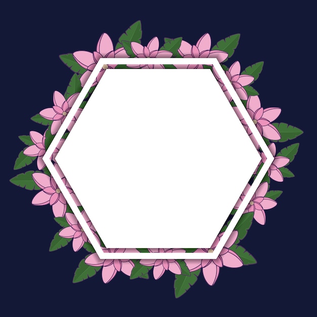 Marco decorativo hexagonal