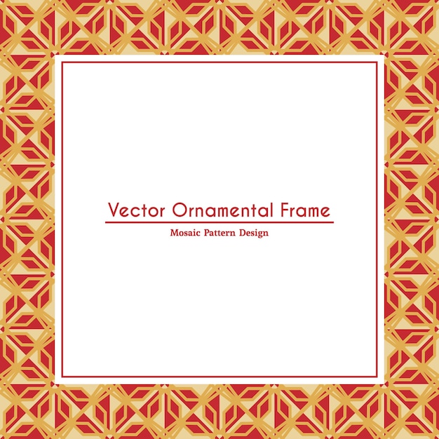 Marco decorativo ornamental turco vectorial