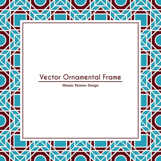 Marco decorativo ornamental vectorial