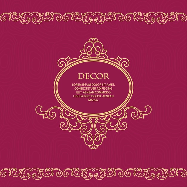 Marco decorativo vectorial