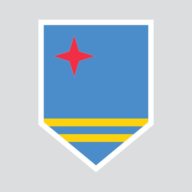 El marco del escudo de Aruba 5