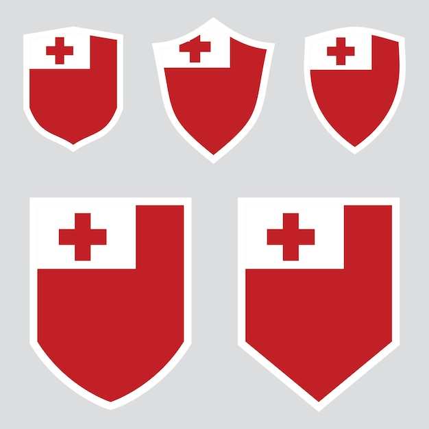 El marco del escudo de Tonga