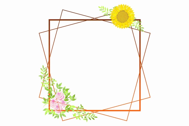 Marco floral de boda