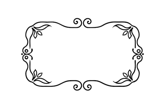 Marco floral elegante
