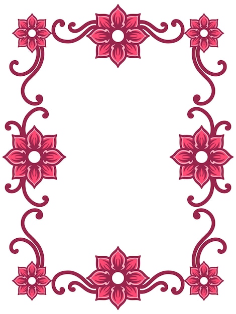 Marco floral vintage