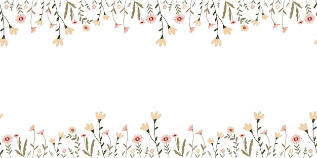 un marco de flores con un fondo blanco con flores rosadas