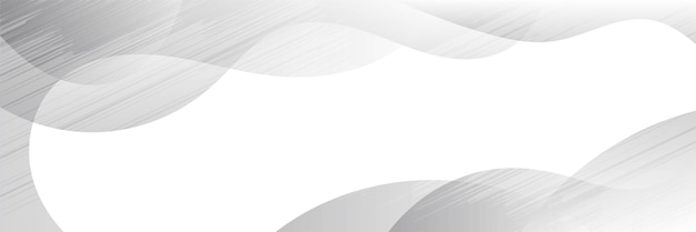 Marco de fondo gris claro formas onduladas vector banner