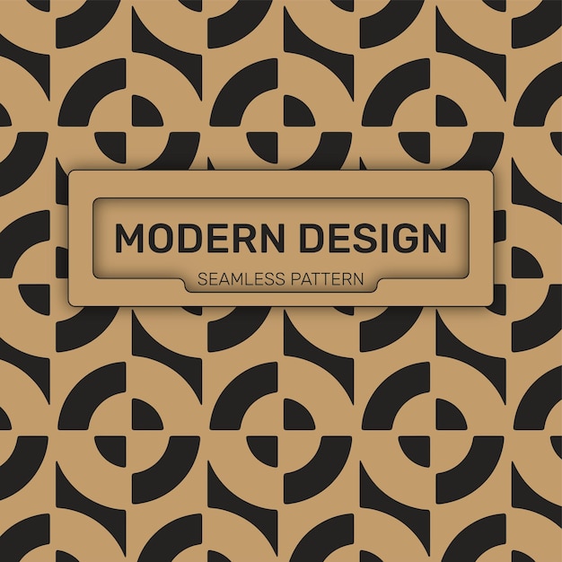 Marco de formas geométricas de patrón de diseño moderno de oro transparente de vector libre