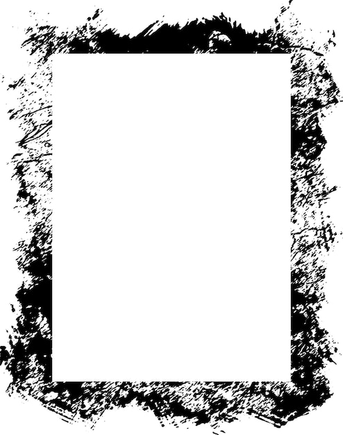 Marco de fotos Grunge en blanco y negro Grunge fondo de borde Abstracto vintage grunge stock redondo