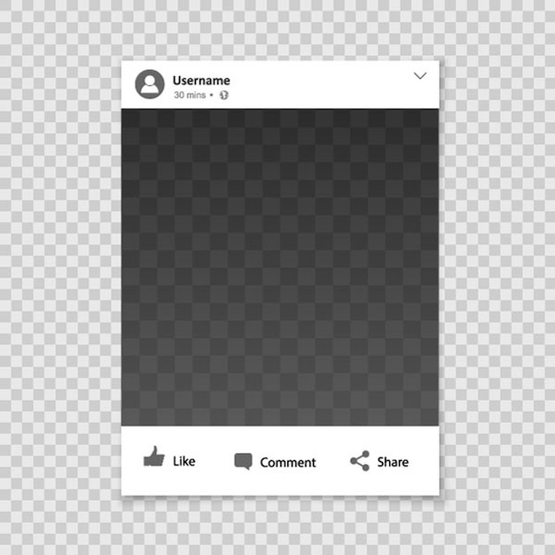 Marco de fotos de redes sociales