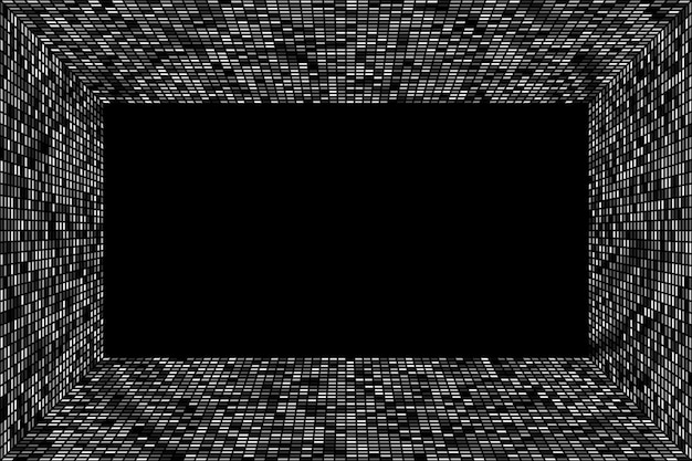 Marco geométrico rectangular blanco fondo abstracto