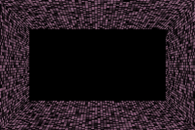 Marco geométrico rectángulo rosado fondo abstracto