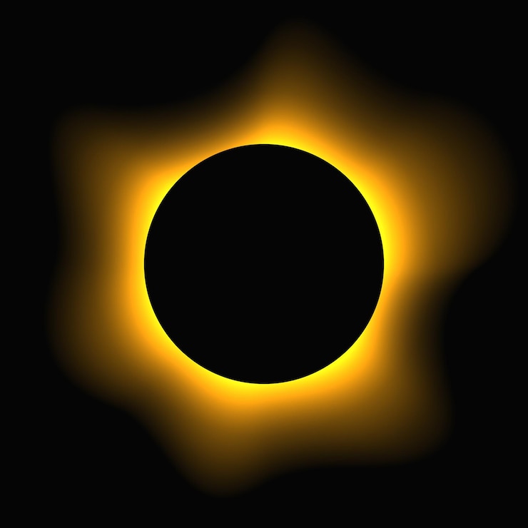 Vector marco de iluminación circular con gradiente estandarte de neón redondo amarillo aislado sobre fondo negro ilustración vectorial