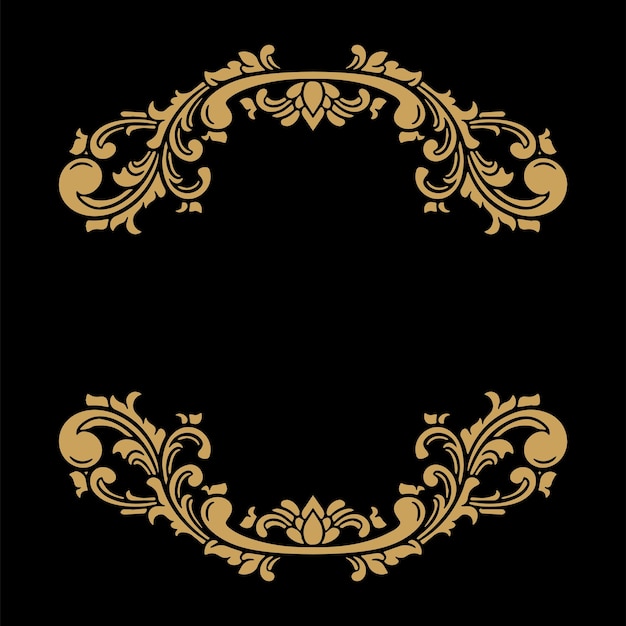 Marco de lujo Ornamento decoración de boda