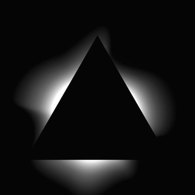 Marco de luz de iluminación triangular