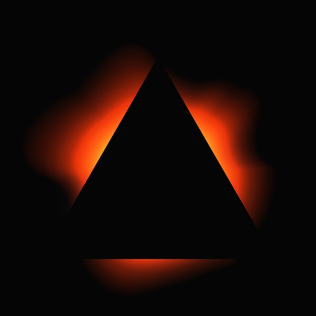 Marco de luz de iluminación triangular