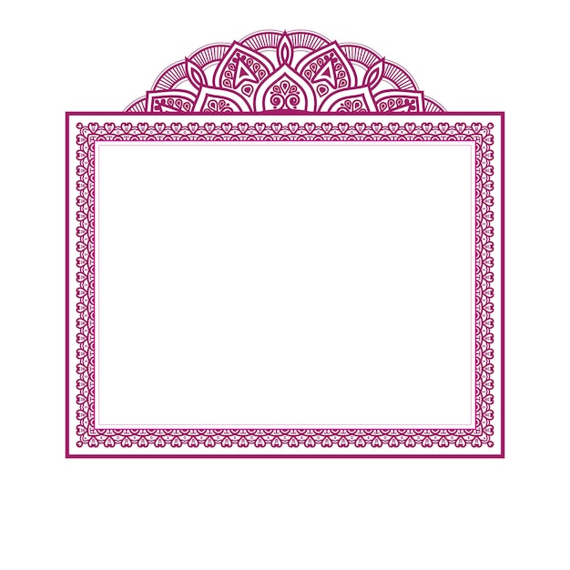 Marco de mandala adornado