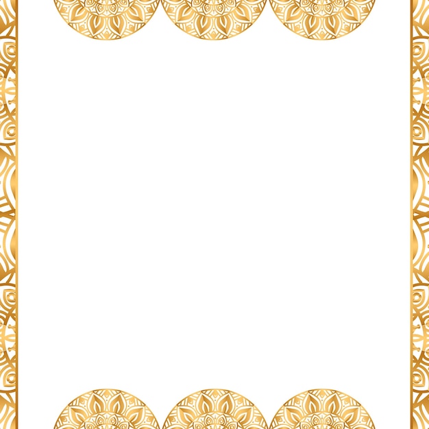 Marco de mandala de oro