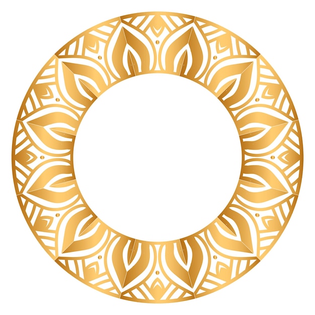 Marco de mandala de oro