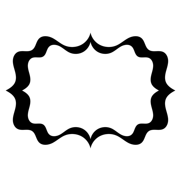Vector marco musulmán marco decorativo con un diseño ondulado