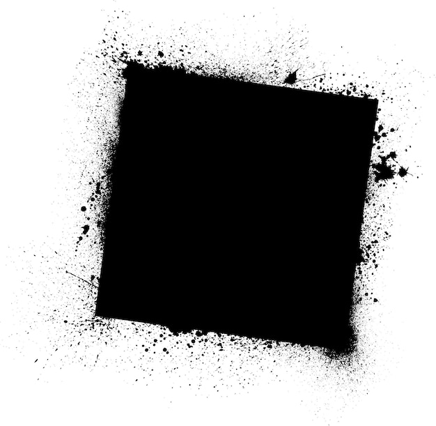 Vector marco negro grunge