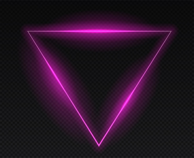 Vector marco neón rosa