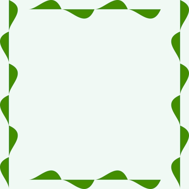 Marco de ondas verdes