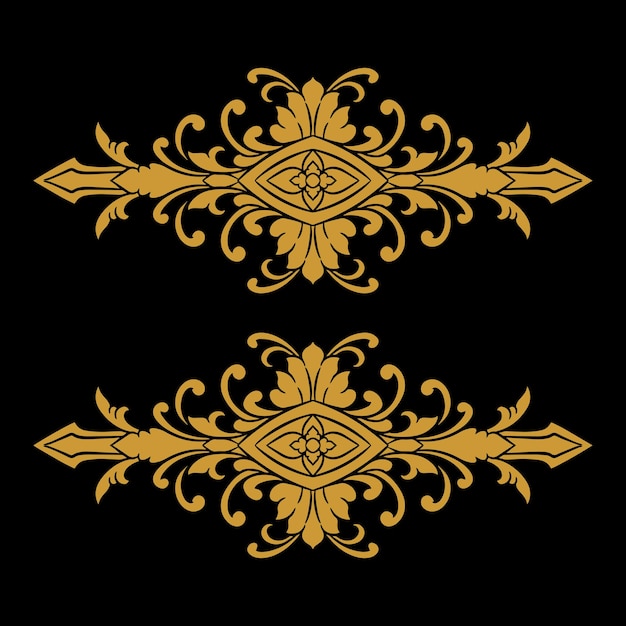 Vector marco de ornamentación vectorial decoración floral para bodas