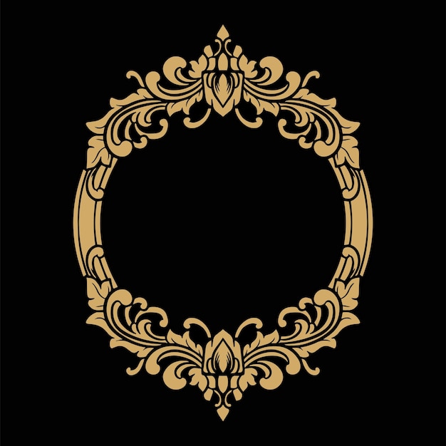 Marco de ornamentación vectorial Decoración floral para bodas
