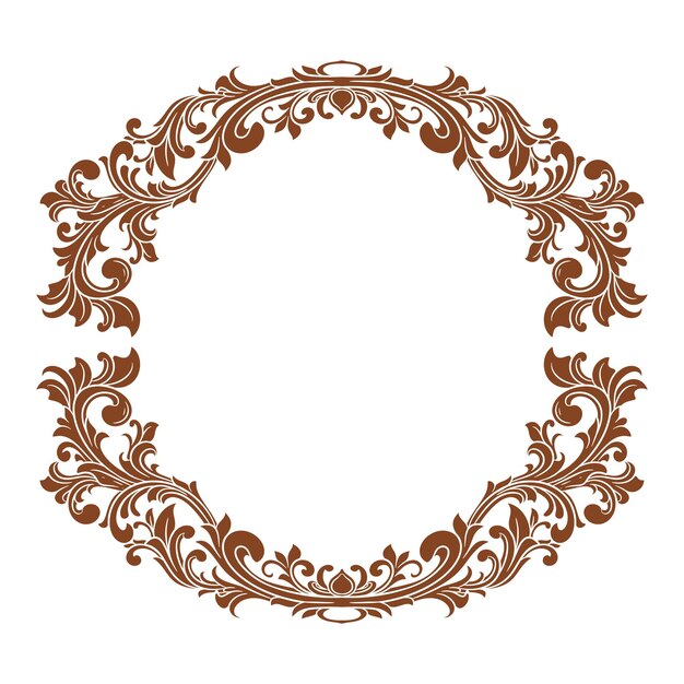 Marco de ornamentación vectorial Decoración floral para bodas