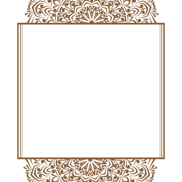 Marco ornamental para el mandala