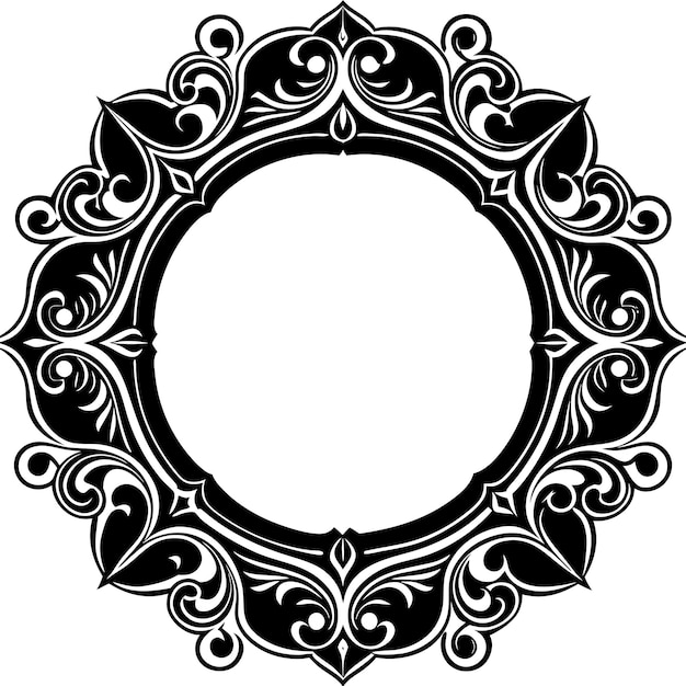 Marco ornamental de Morden sobre un fondo blanco