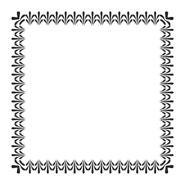Marco ornamental vectorial elegante sobre un fondo blanco