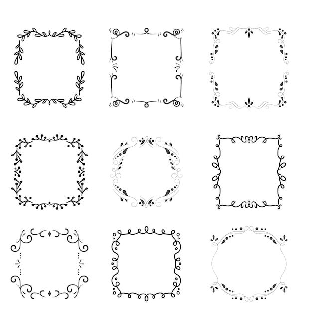 Marco ornamental vintage marcos decorativos de borde divisor de estilo retro marco vintage elegante y casado