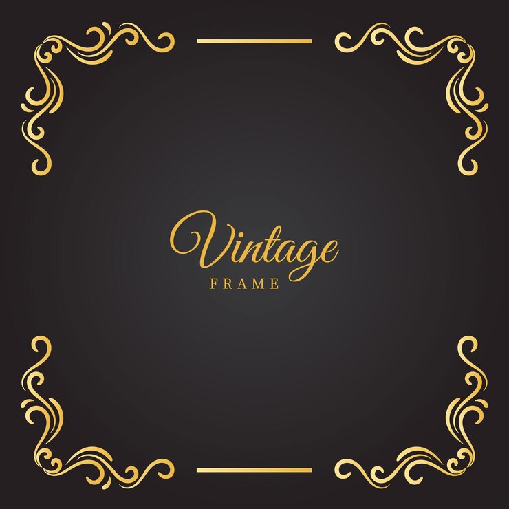 Marco ornamental vintage vectorial
