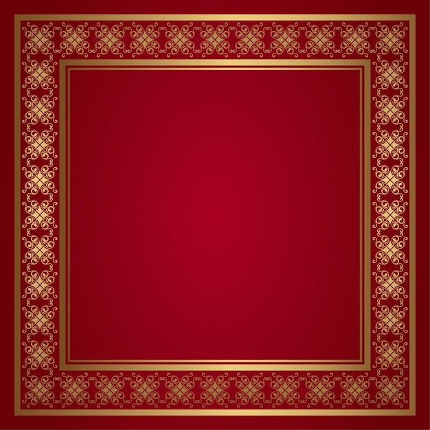 marco de ornamento tallado en oro hermoso diseño de decoración