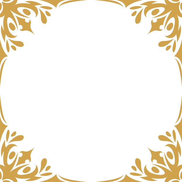 un marco de oro con un diseño en el medio que dice ten cuidado