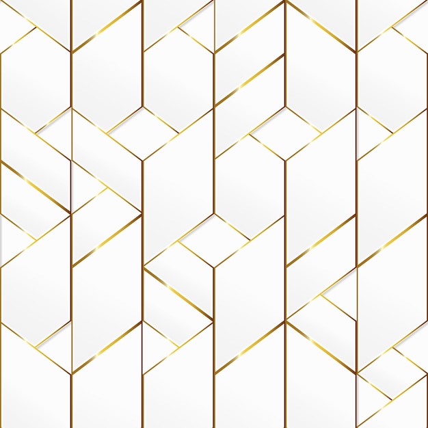 marco de oro mosaico patrón sin costuras