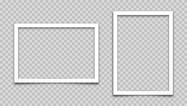 Marco de película de tarjeta fotográfica vacía realista conjunto de fotografía retro vintage plantilla de imagen de instantánea digital