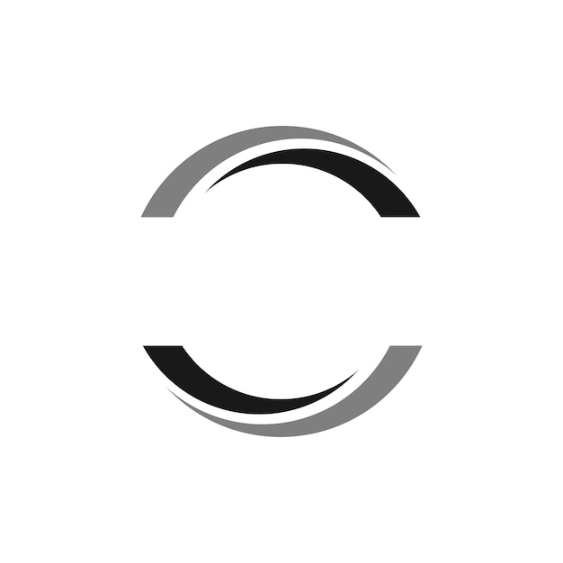 Marco de puente de círculo abstracto o plantilla de logotipo de borde Ilustración Diseño Vector EPS 10