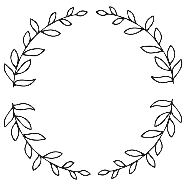 Un marco de ramitas para decorar tarjetas e invitaciones de boda.