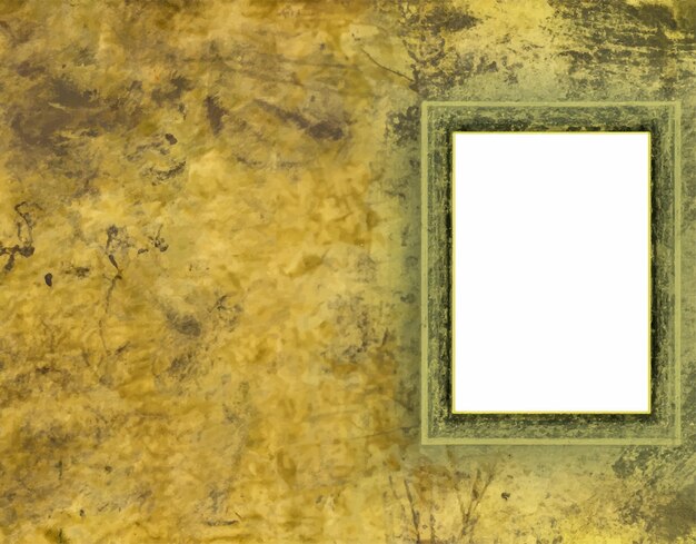 Marco rectangular grunge abstracto