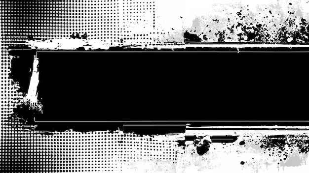 Marco rectangular grunge abstracto