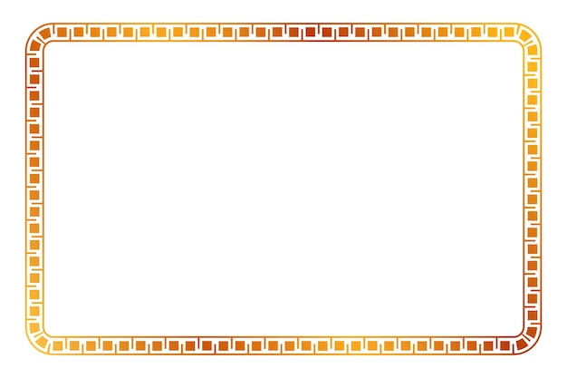 Marco simple de forma básica dorada dorada vectorial para placa de certificado o borde de diseño de elemento